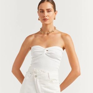 DISSH Anika Tube top in Off White